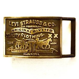 Levi Strauss Belt Buckle.With Levi Strauss Trade Mark. Appears to be brass.
